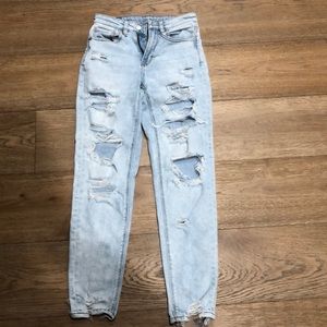 Ripped mom jeans